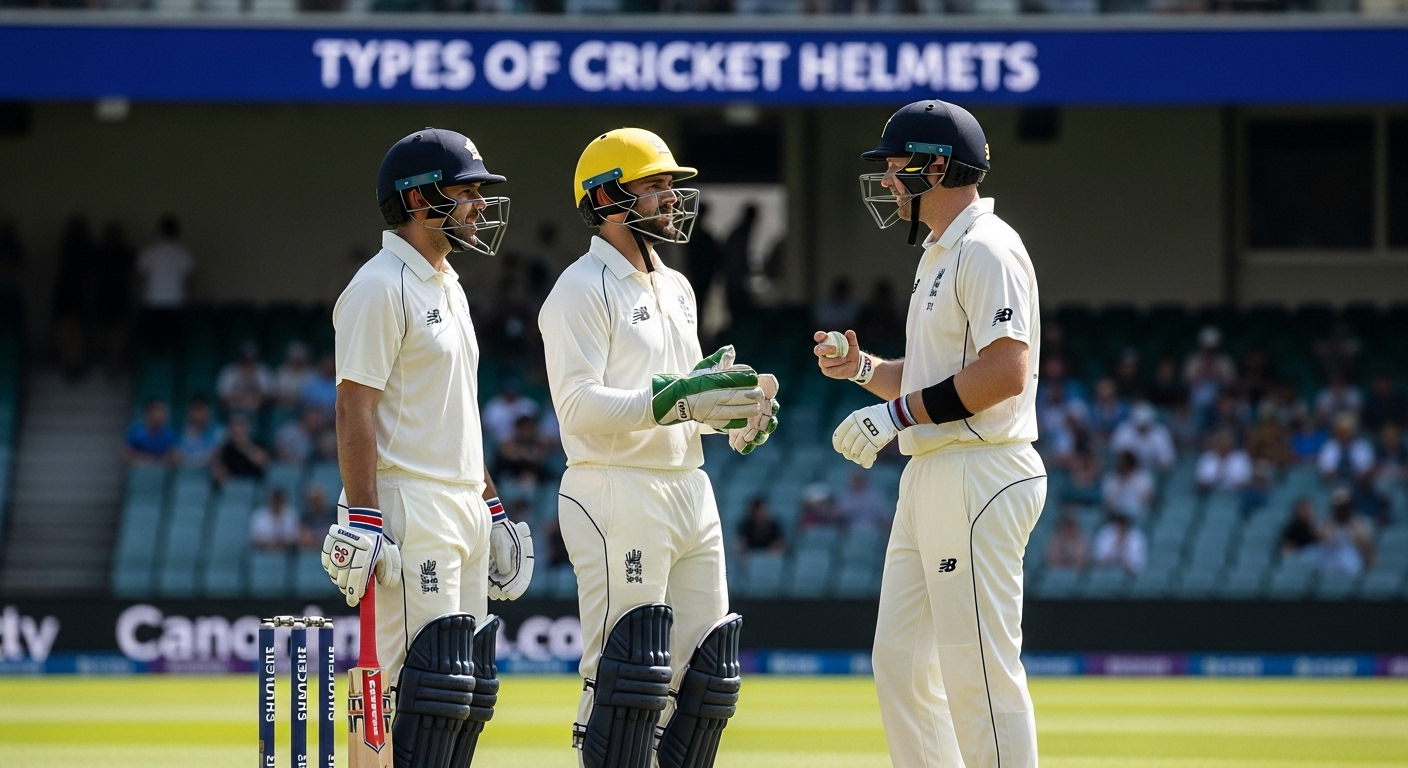 types cricket helmets