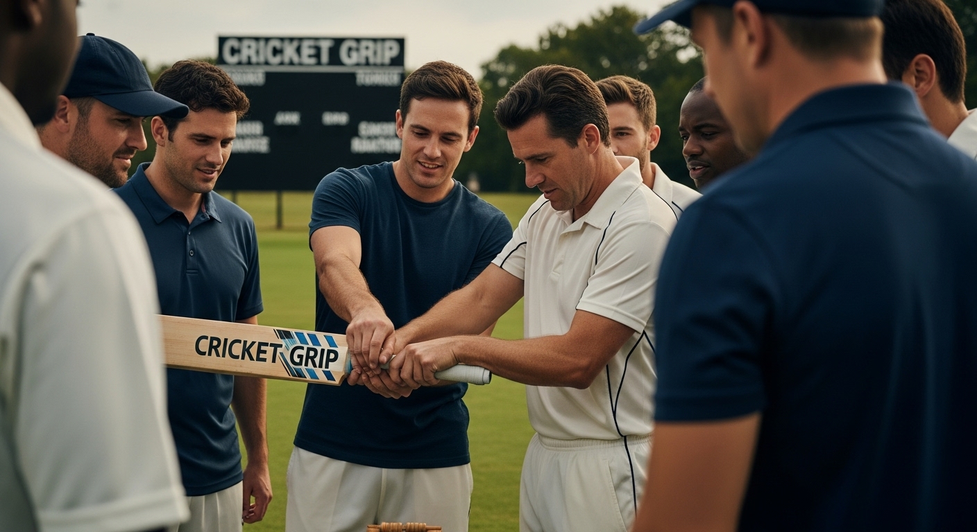 cricket grip bat technique