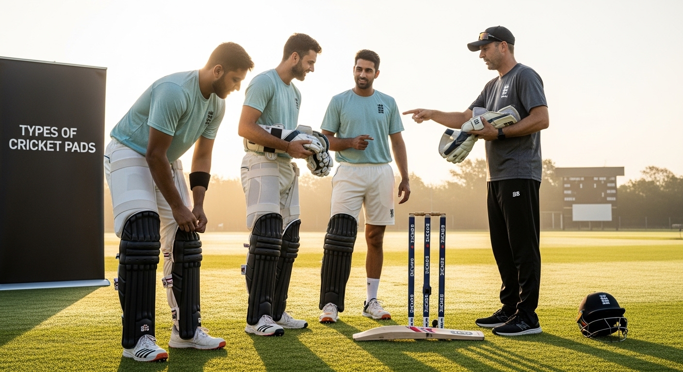 types of cricket pads photo
