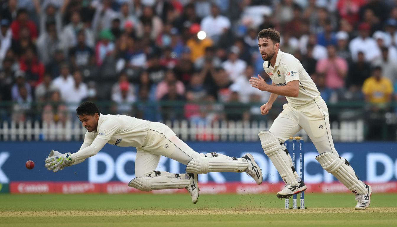 cricket spikes in action