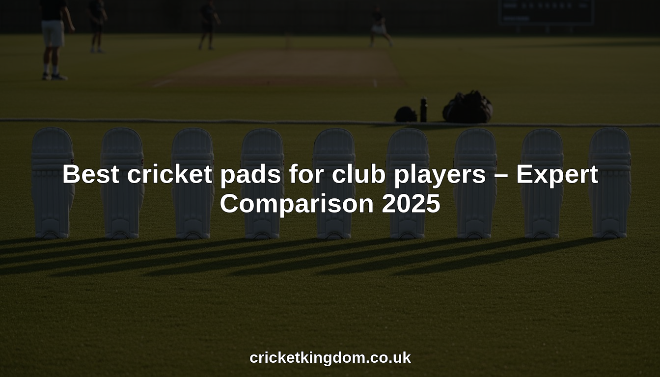 cricket pads for club players hero header image